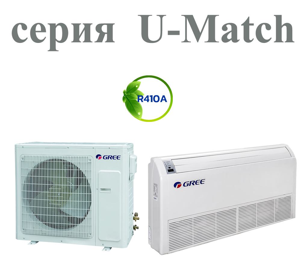 Кондиционер напольной-потолочный GREE GTH24K3FI + GUHD24NK3FO