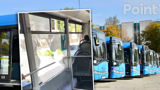 В Кишиневе автобус с разбитым окном перевозил пассажиров: транспорт сняли с маршрута