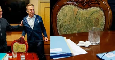 Palatul Elysee: Macron avea un șervețel pe masă, nu droguri