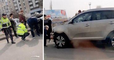 Еще на одном столичном мосту произошло ДТП.