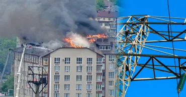 Из-за пожара в Дурлештах отключены две высоковольтные линии: без света 65 000 человек