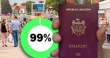 Доля жителей Приднестровья, обладающих молдавским гражданством, достигла 99%