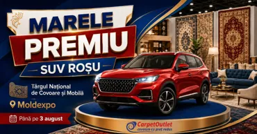 Carpet Outlet la Moldexpo: Târgul Național de Covoare și Mobilă se încheie pe 3 august Ⓟ