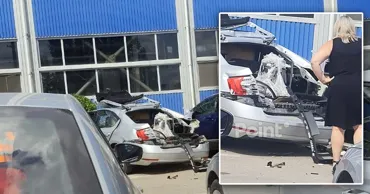 В Кишинёве на парковке взорвался автомобиль