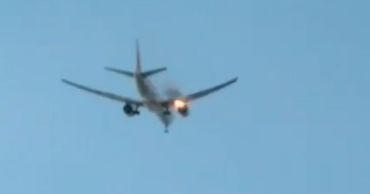 Двигатель самолета Boeing 777 авиакомпании Philippine Airlines загорелся после взлета.