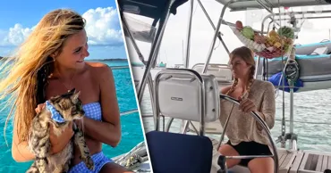 O femei din SUA a petrecut 28 de zile în Oceanul Pacific pe iaht, însoțită de o pisică
