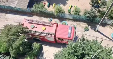 Incendiu într-un apartament din Slobozia: Baia a ars complet