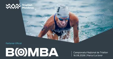Bomba – partener oficial al Campionatului Național de Triatlon 2026 Ⓟ