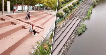O nouă terasă pe lac este amenajată în Parcul Valea Trandafirilor