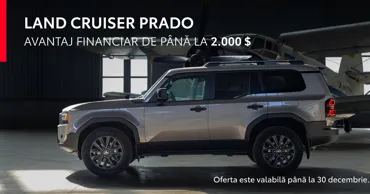 Legendarul Toyota Land Cruiser Prado cu avantaj financiar de până la 2.000 $ Ⓟ