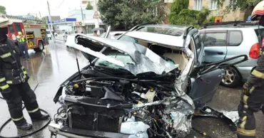 Carambol la Tiraspol: Cinci vehicule au fost avariate într-un accident