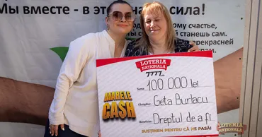 Loteria Națională: Джета Бурлаку пожертвовала выигрыш в лотерее на благотворительность Ⓟ