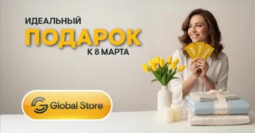 Global Store: Идеальный подарок к 8 Марта - удивите любимых женщин сертификатами Ⓟ