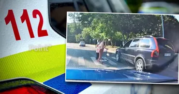 Un șofer care nu a acordat prioritate pietonilor, sancționat de Poliție