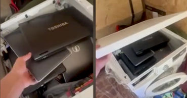 Гражданин РМ пытался незаконно провезти 20 ноутбуков в стиральной машине