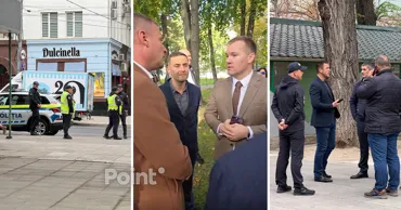 В сквере Кафедрального собора второй день продолжается спор мэрии и Termoelectrica