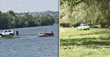 Два водителя попытались пересечь Днестр по воде на «Нивах»