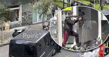 Jaf armat într-o bancă din Napoli: Autorii au reușit să fugă, deși clădirea era înconjurată de carabinieri