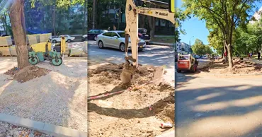 Lucrările la parcarea de pe strada Onisifor Ghibu avansează