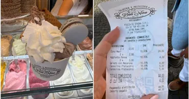 В Риме туристам пришлось заплатить 44 евро за две порции мороженого