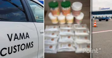 Sute de capsule cu efect halucinogen, depistate la Aeroportul Internațional Chișinău