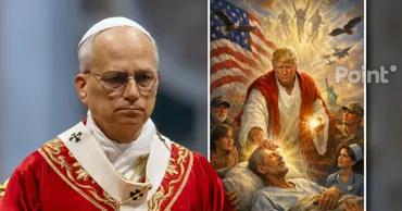 Trump l-a criticat pe Papa și a publicat o fotografie cu el în chipul lui Iisus Hristos