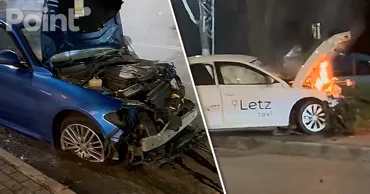 Подробности ДТП в столице: водитель и пассажирка Alfa Romeo госпитализированы