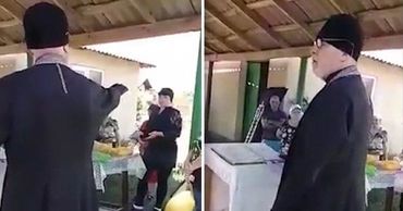 Cвященник поругался с родственниками умершего и нецензурно выражался. Коллаж: Point.md.