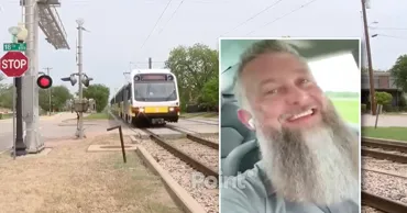 Водитель Tesla чудом избежал столкновения с поездом, когда включился автопилот