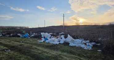 Saci cu gunoi, aruncați pe câmpurile din Costești. Primăria: Vom face public numele persoanei vinovate