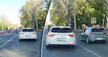 Пешеход едва не попал под колеса авто на пешеходном переходе