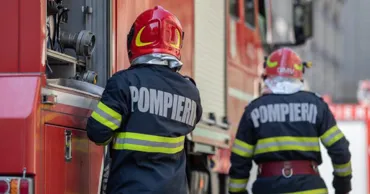 Incendiu la Grătiești: Două autospeciale au fost cuprinse de flăcări