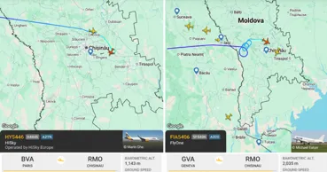 Două curse spre Chișinău, blocate în aer din cauza vremii