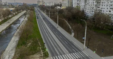 Trafic suspendat pe strada Albișoara din Chișinău, pe 13 iunie 2026