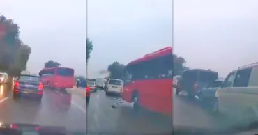 Accident în lanț la intrarea în Sângera: O tânără a primit îngrijiri la fața locului