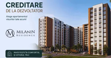 Milanin: Apartamentul de astăzi – plăți confortabile pe toată perioada construcției Ⓟ