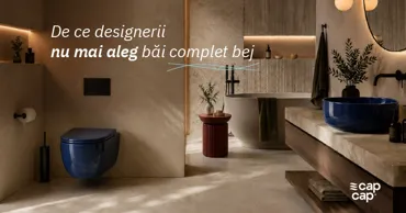 CapCap: De ce designerii nu mai aleg băi complet bej Ⓟ