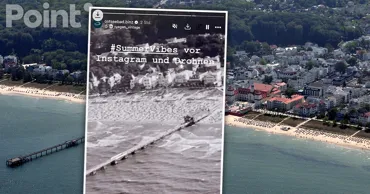 Немецкий курорт на Балтийском море прорекламировал себя фотографией времен Гитлера