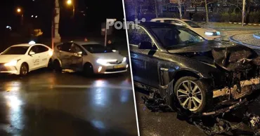 В Кишинёве водитель BMW без прав устроил ДТП: два человека в больнице