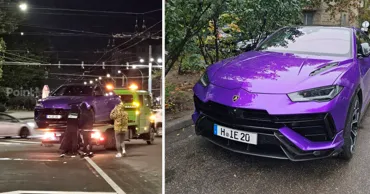 В Кишинёве в ДТП попал Lamborghini Urus стоимостью более 250 тысяч евро