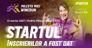 Milestii Mici Winerun 2027: Înregistrarea este oficial deschisă Ⓟ