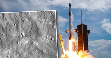NASA показало фото кратера на Луне после падения ракеты SpaceX