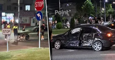 В Кишинёве на бульваре Дечебал столкнулись BMW и Mazda