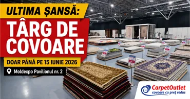 Carpet Outlet в Moldexpo: Последний шанс - ярмарка ковров продлится до 15 июня Ⓟ