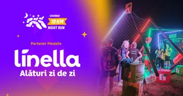 Linella susține Chisinau 10 km Night Run 2026 ca partener medalie Ⓟ
