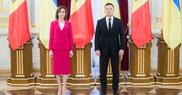 Президент Молдовы Майя Санду и президент Украины Владимир Зеленский.