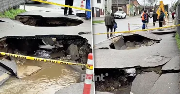 Pe strada Avram Iancu s-a surpat asfaltul: Serviciile specializate remediază avaria