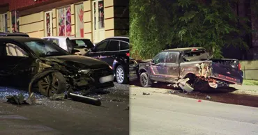 Șofer beat, reținut după ce a avariat trei mașini și a fugit de la fața locului