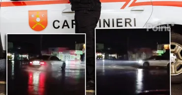 Șoferul unui Mercedes, filmat în timp ce făcea drifturi sub privirile forțelor de ordine
