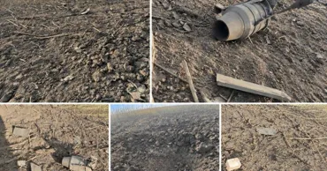 Primele imagini de la Râșcani, unde a căzut o dronă într-un lan de floarea-soarelui